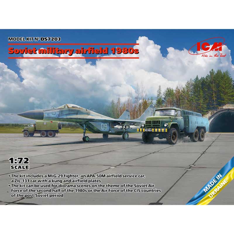 1/72 Soviet Military Airfield 1980s Diorama DS7203 ICM