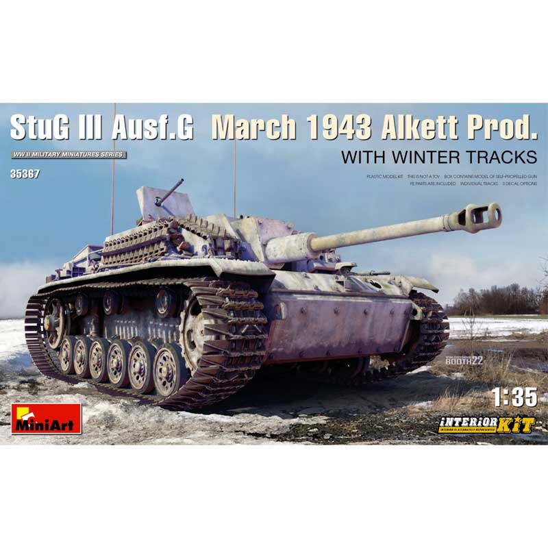 Miniart StuG III Ausf G Alkett Prod (Win Tracks) Int (1/35) 35367