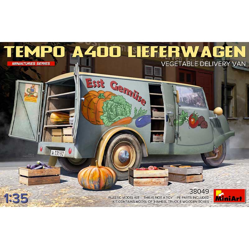 Miniart Tempo A400 Lieferwagen. Veg Delivery Van (1/35) 38049