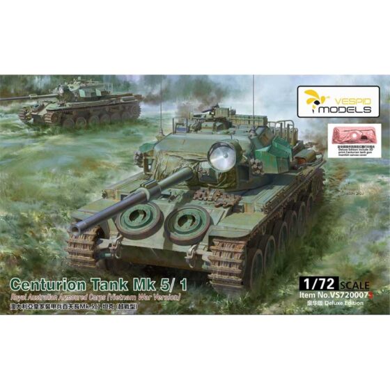 1/72 Centurion Tank Mk5/7 Royal Australian Armoured Corps Deluxe Edition Vespid Models VS720007S