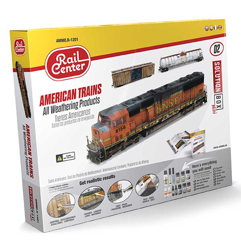 Rail Center Solution Box Mini #02American Trains All Weathering Products Ammo AMMO.R-1201