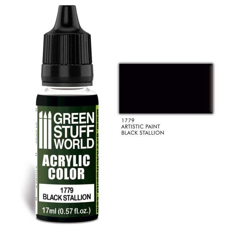 Green Stuff World - Acrylic Color Black Stallion (17ml)