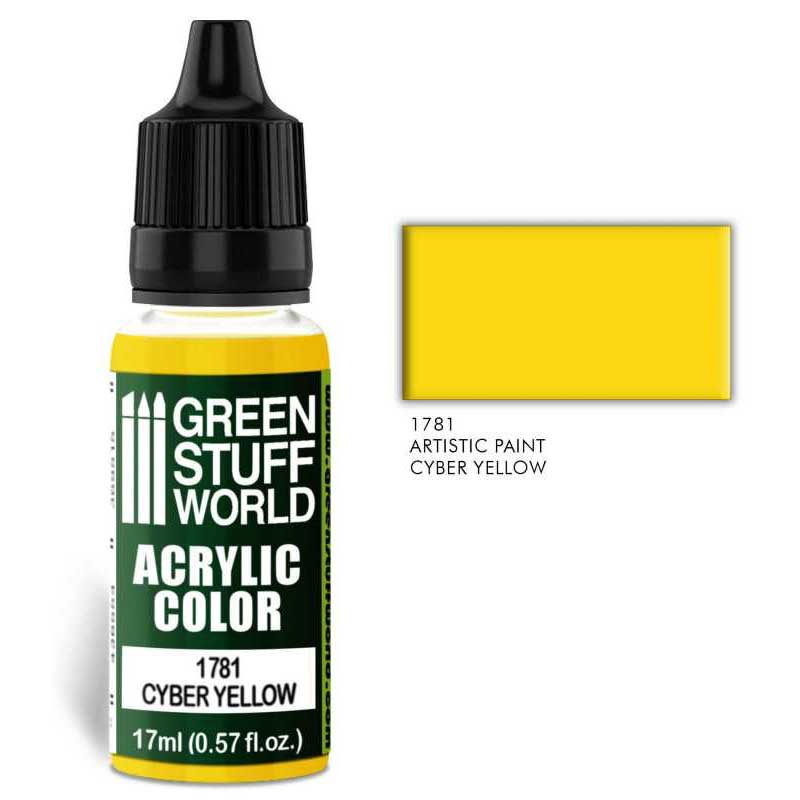 Green Stuff World - Acrylic Color Cyber Yellow (17ml)