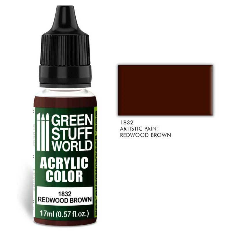Green Stuff World - Acrylic Color Redwood Brown (17ml)