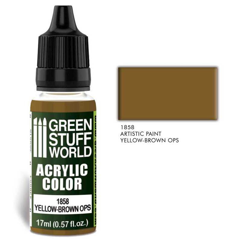 Green Stuff World - Acrylic Color Yellow-Brown Ops (17ml)