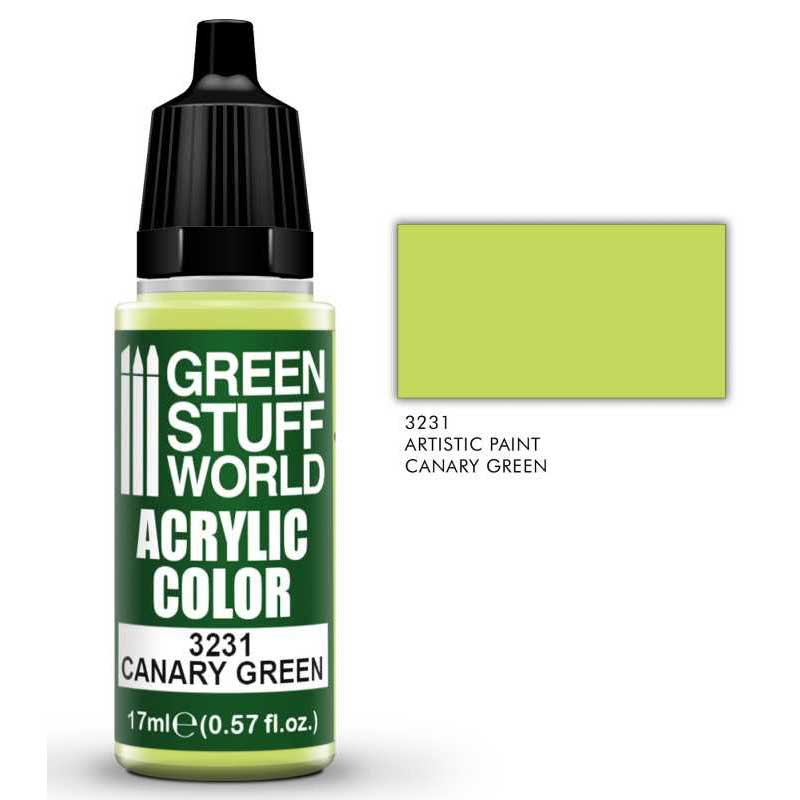 Green Stuff World - Acrylic Color Canary Green (17ml)