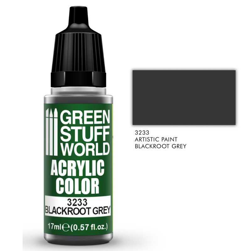Green Stuff World - Acrylic Color Blackroot Grey (17ml)