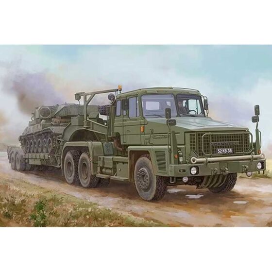 1/35 Scammell Commander with 62 tonne Crane Fruehauf Semi-Trailer Hobbyboss 85527