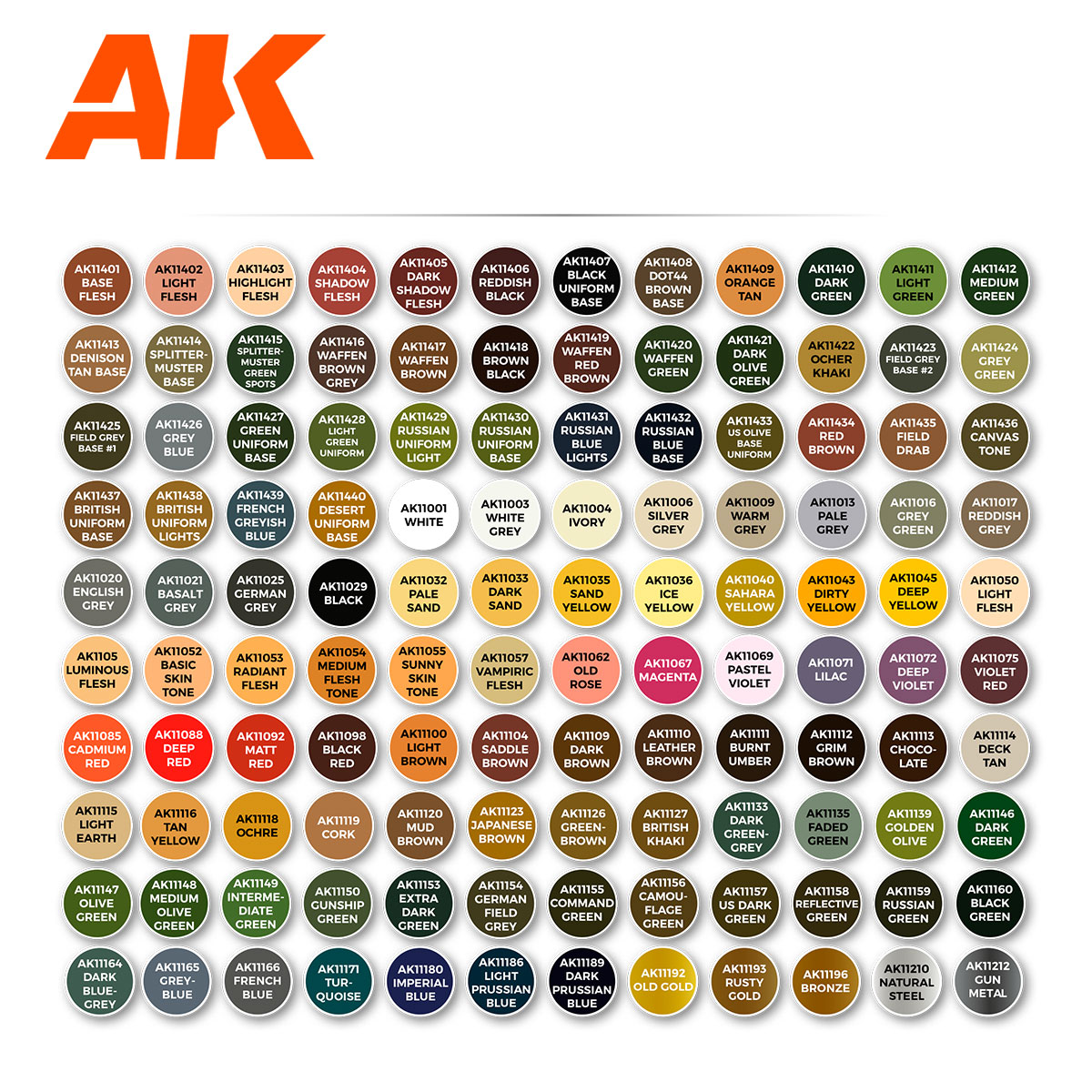 AK Interactive 3G Paints Briefcase Set 120 Figure Colors AK-11704 AK Interactive 3G Paints Briefcase Set 120 Figure Colors AK-11704