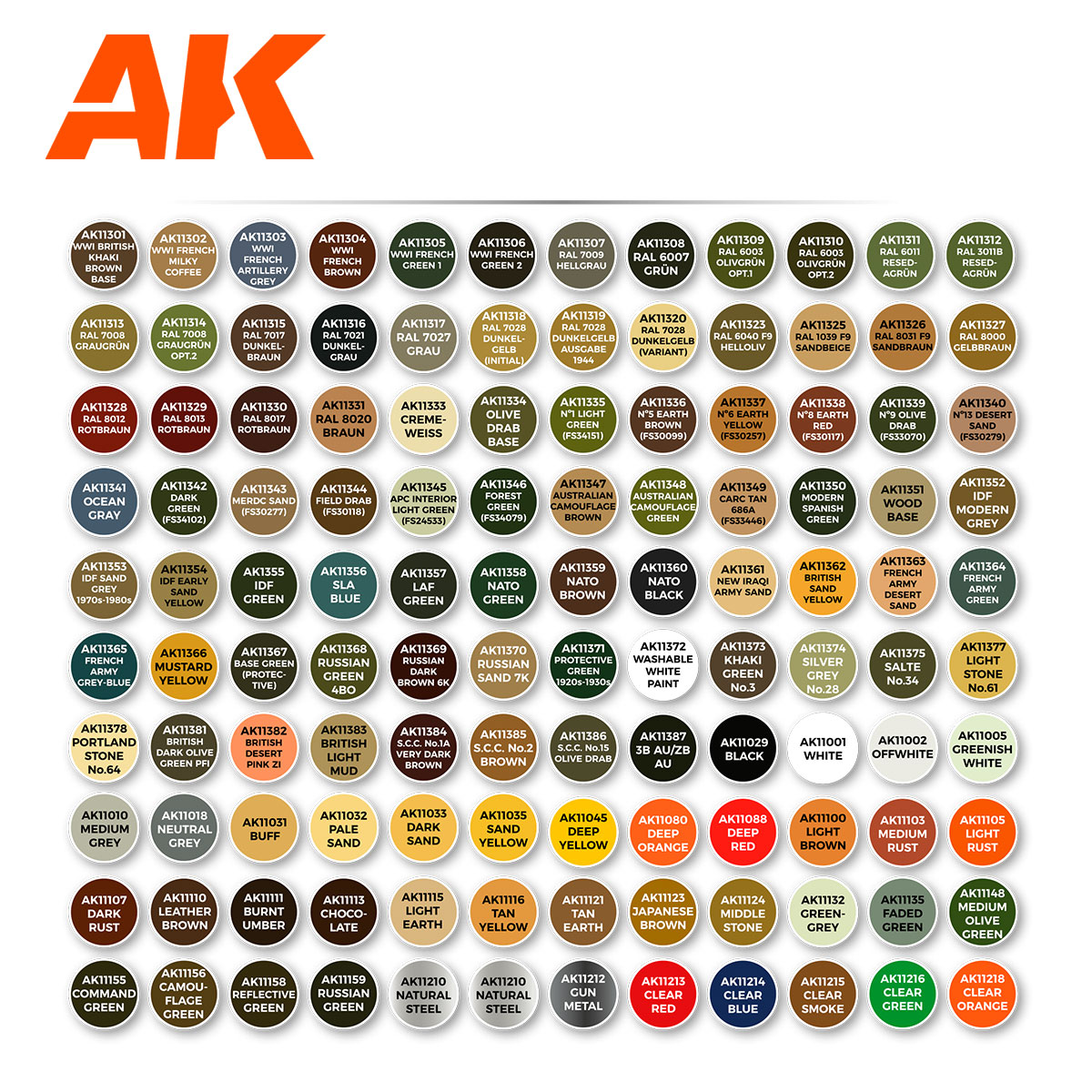 AK Interactive 3G Paints Briefcase Set 120 Afv Colors AK-11705 AK Interactive 3G Paints Briefcase Set 120 Afv Colors AK-11705