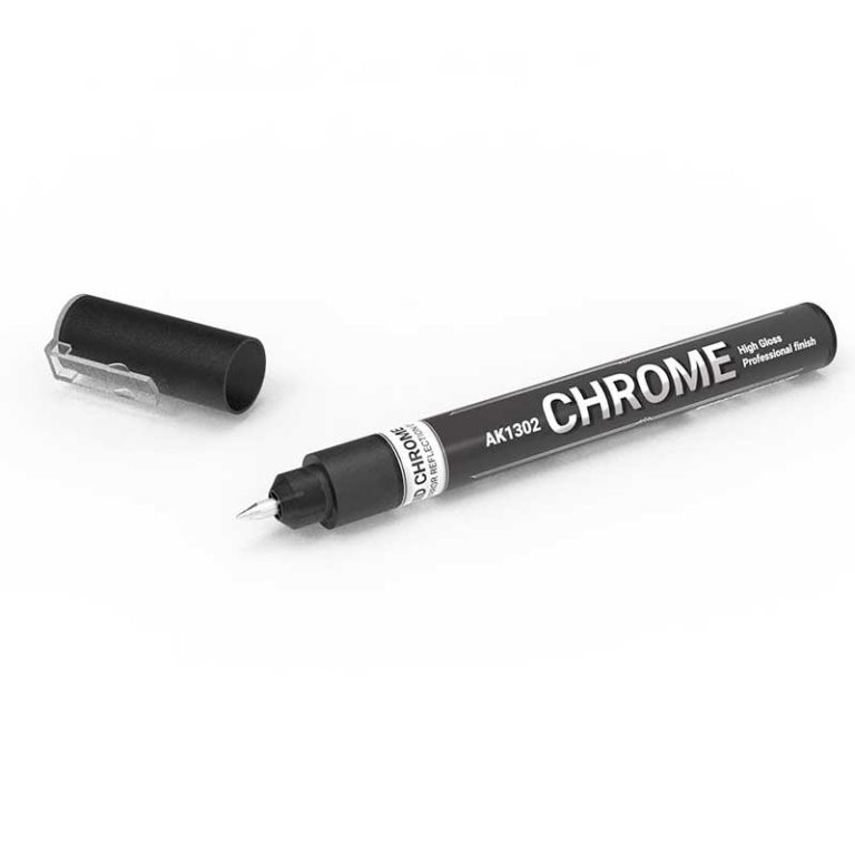 AK Interactive AK1302 Metallic Vloeibare Marker - Chroom