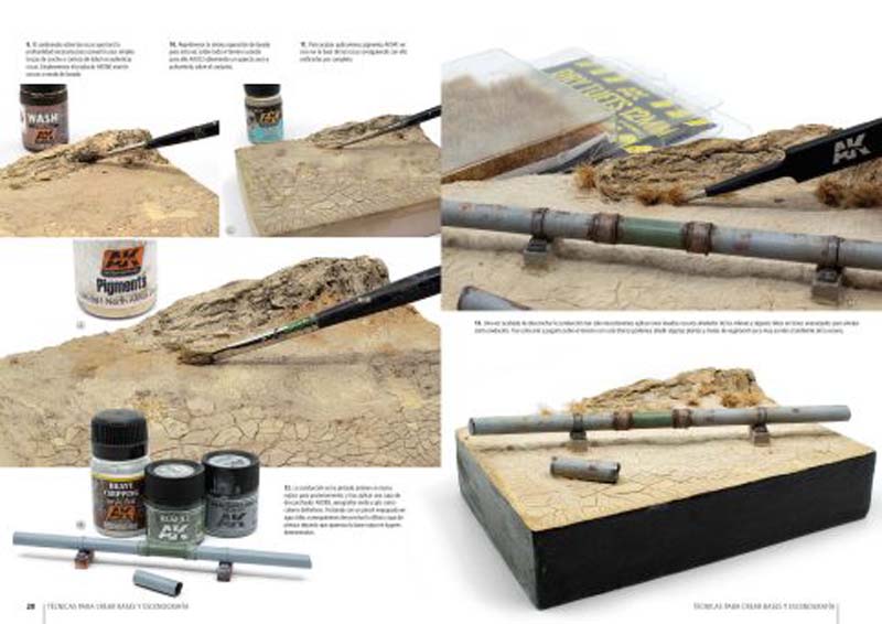 AK Interactive Techniques For Creating Bases And Scenography AK-648 AK Interactive Techniques For Creating Bases And Scenography AK-648