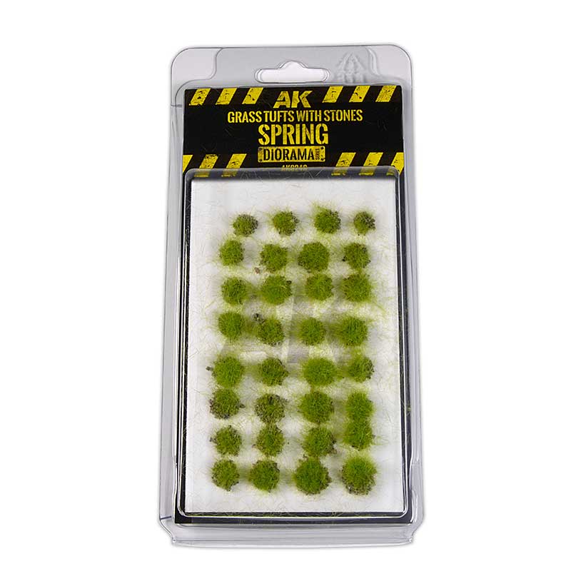 AK Interactive Grass With Stones Spring Tuffs AK-8248
