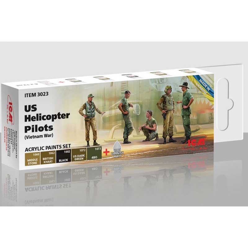 ICM Paint Set - US Pilots from Vietnam War 3023