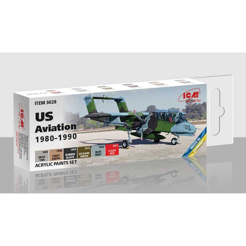 ICM Paint Set - US Aviation 1980-1990 3028