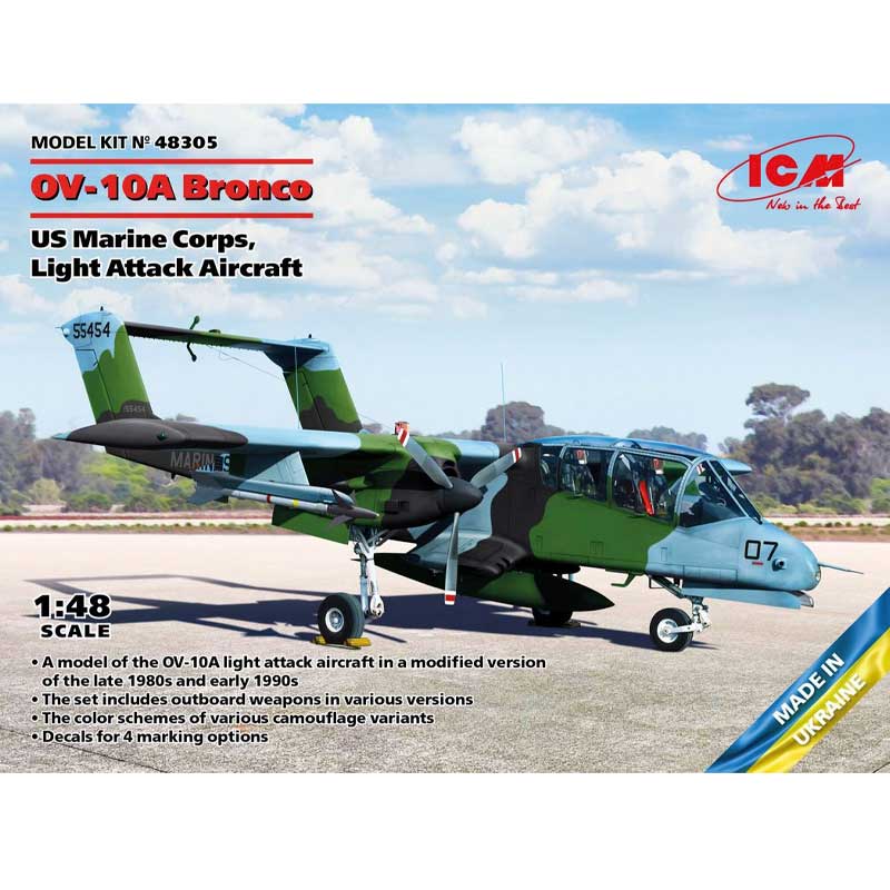 1/48  OV-10A Bronco US Marine Corps, Light Attack 48305 ICM