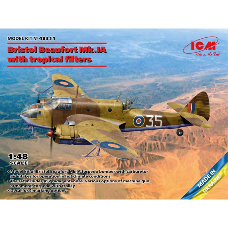 1/48 WWII British Torpedo Trailer ICM 48405