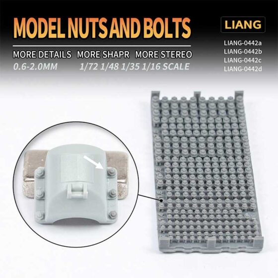 Model Nuts and Bolts B 0.6-1.0mm 0442B Liang