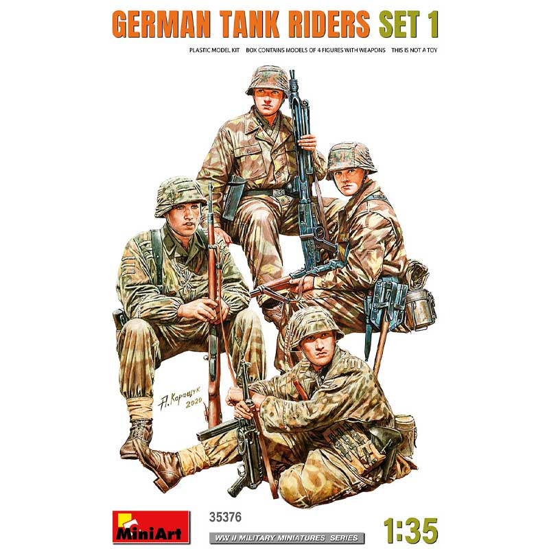 1/35 German Tank Riders Set 1 Miniart 35376 | Scale Model Shop