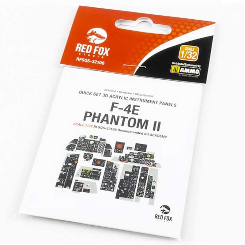 1/32 F-4E Phantom II (for Academy kit) SQS-32106 Red Fox Studio