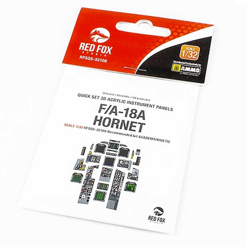 1/32 F/A-18A Hornet (for Academy/Kinetic kit) SQS-32108 Red Fox Studio