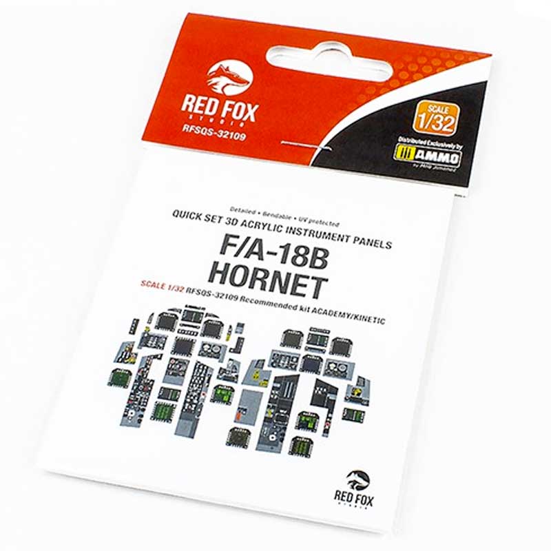 1/32 F/A-18B Hornet (for Academy/Kinetic kit) SQS-32109 Red Fox Studio