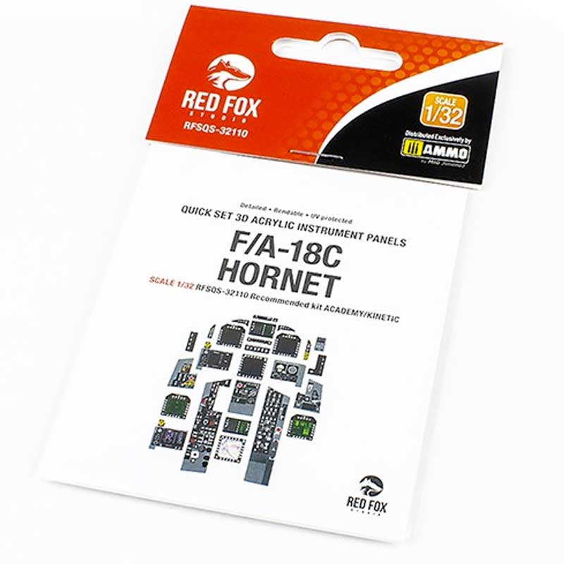 1/32 F/A-18C Hornet (for Academy/Kinetic kit) SQS-32110 Red Fox Studio