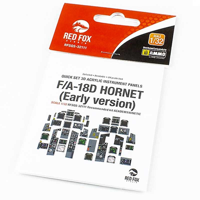 1/32 F/A-18D Early Hornet (for Academy/Kinetic kit) SQS-32111 Red Fox Studio