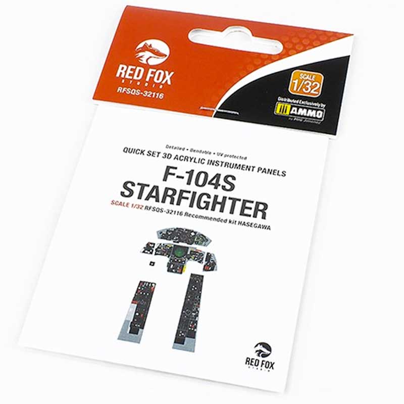 1/32 F-104S Starfighter (for Hasegawa kit) SQS-32116 Red Fox Studio