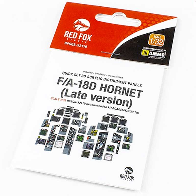 1/32 F/A-18D Late Hornet (for Academy/Kinetic kit) SQS-32119 Red Fox Studio