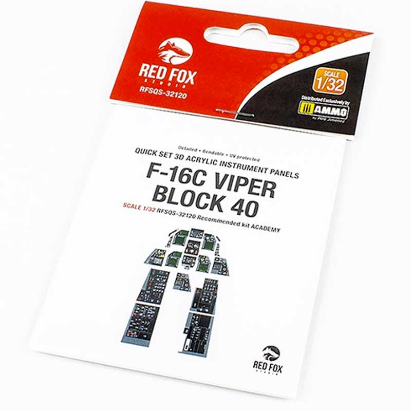 1/32 F-16C Block 40 Viper (for Academy kit) SQS-32120 Red Fox Studio