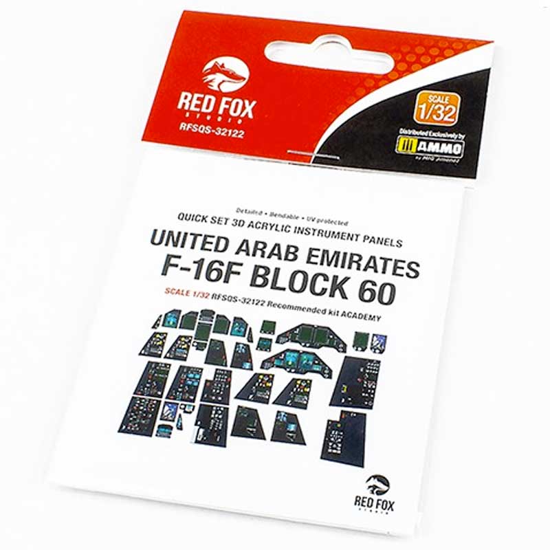 1/32 F-16F Block 60 Fighting Falcon (for Academy kit) SQS-32122 Red Fox Studio