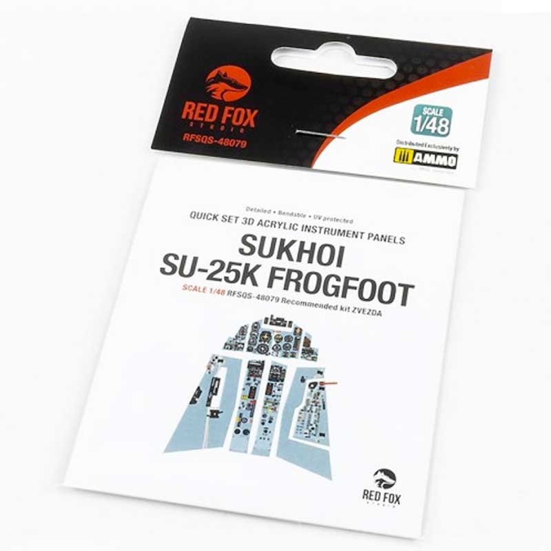 1/48 Sukhoi Su-25K (for Zvezda kit) SQS-48079 Red Fox Studio