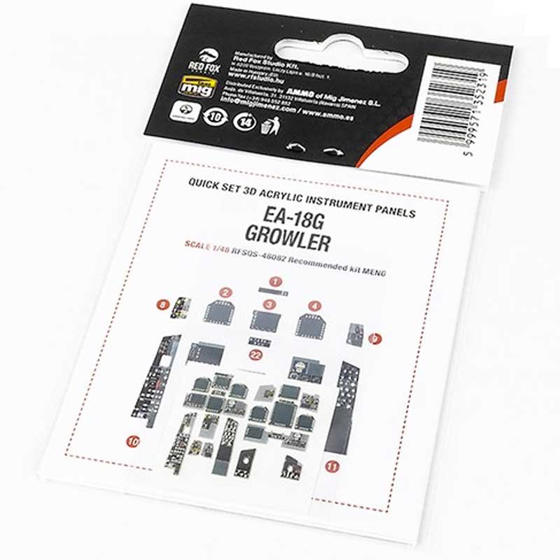 1/48 EA-18G Growler (for Meng kit) SQS-48082 Red Fox Studio