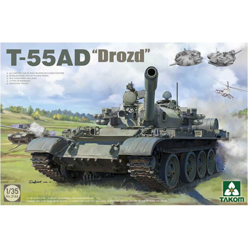 1/35 Soviet T-55AD "Drozd", 1980s Takom 02166