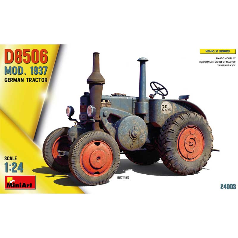 Miniart German D8506 Mod 1937 Agricultural Tracto (1/24) 24003