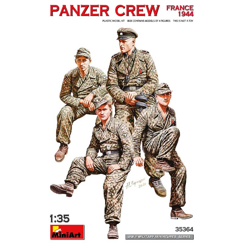 1/35 Panzer Crew, France 1944 35364 Miniart | Scale Model Shop