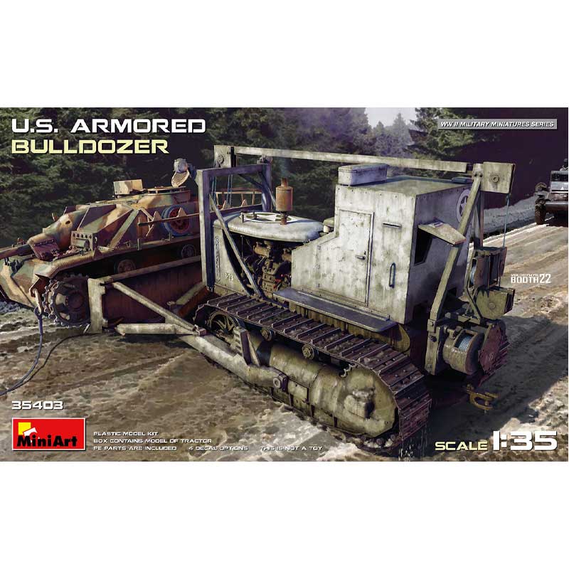 Miniart U.S. Armored Bulldozer  (1/35) 35403