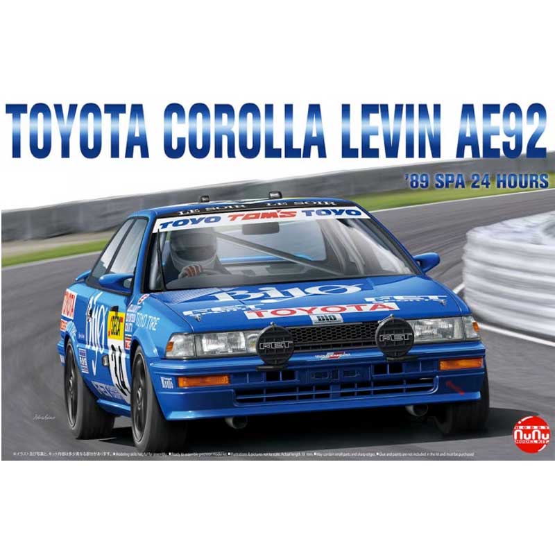 1/24 Toyota Corolla Levin AE92 1989 Spa 24 hours PN24016 NuNu