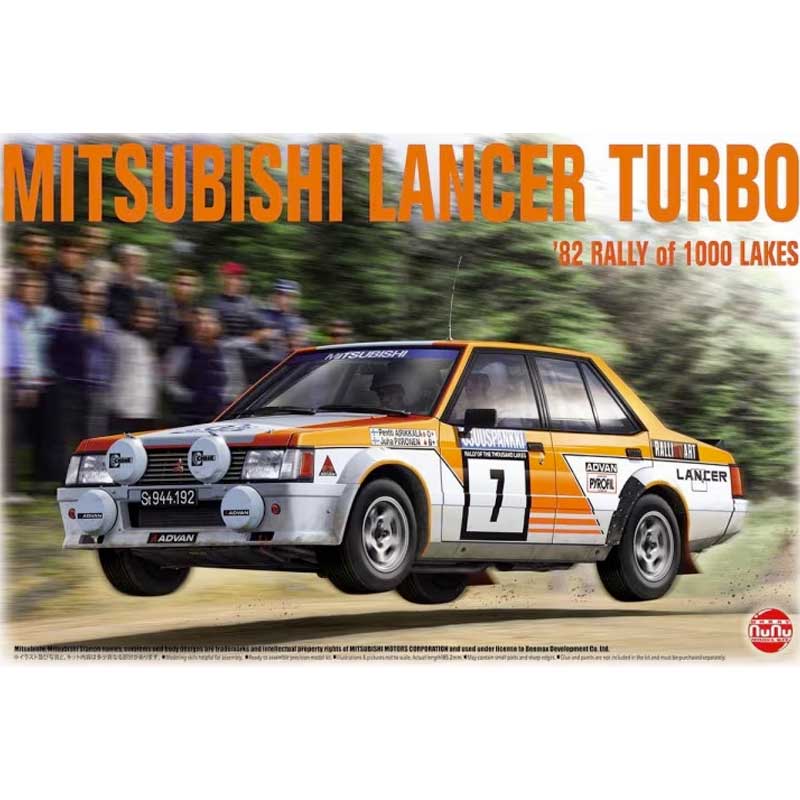 1/24 Mitsubishi Lancer Turbo 1982 Rally of 1000 Lakes PN24018 NuNu