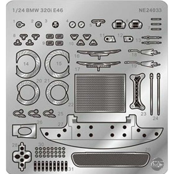 1/24 BMW 320i E46 Detail Up Parts 2004 ETCC Donington Park Circuit Winner NE24033 NuNu