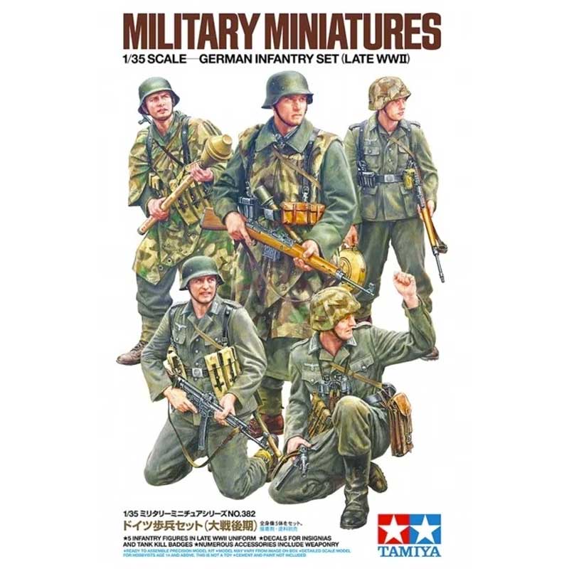 Maquette Tamiya 1/35 – Soldats Allemands à Vélo – Figurines à Monter Et Peindre