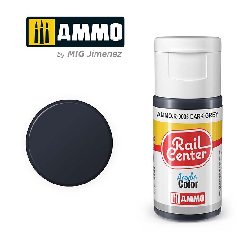 15ml Dark Grey - Rail Centre AMMO.R-0005 Ammo