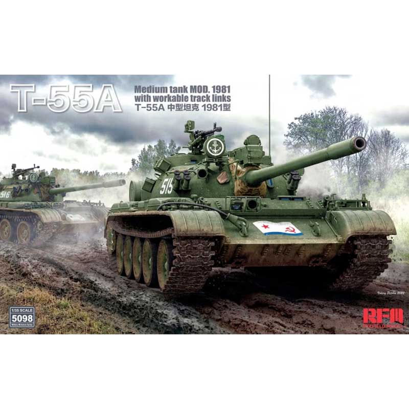 Rye Field Models T-55A Medium Tank Mod 1981 (1/35) RM5098