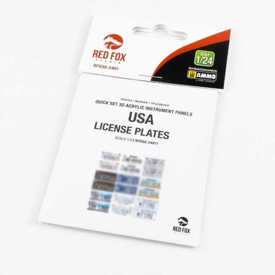 1/24 USA License plates vol.02 RSFQS-24014 Red Fox Studio