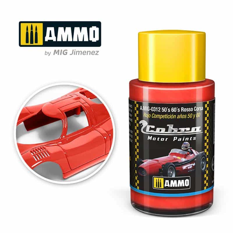 30ml Cobra Motor 50´s 60´s Rosso Corsa A.MIG-0312 Ammo