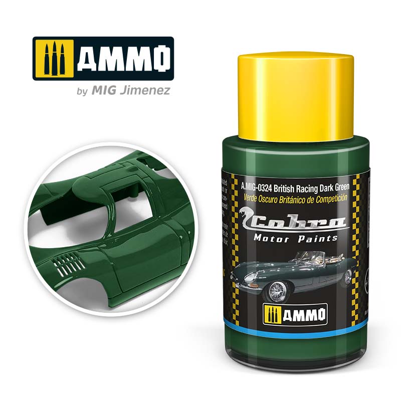 30ml Cobra Motor British Racing Dark Green A.MIG-0324 Ammo