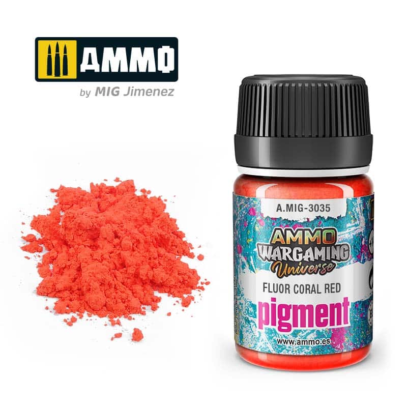 Pigment Fluor Coral Red A.MIG-3035 Ammo