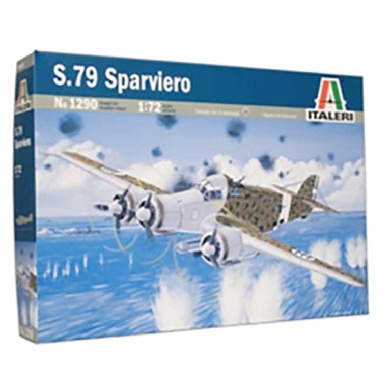 Italeri S.M.79 Sparviero Modellbausatz 1:72 - Detaillierter Plastikbausatz