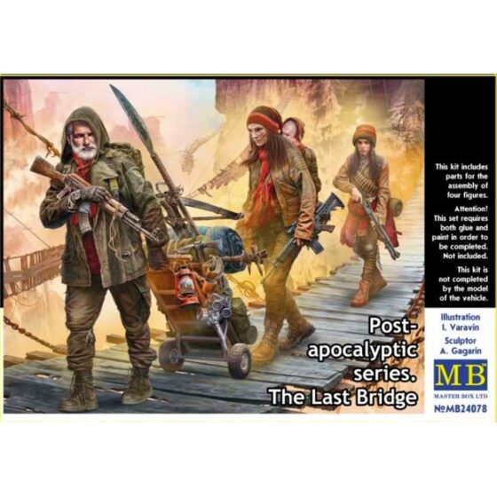 Master Box The Last Bridge Post-Apocalyptic Figures (1/24) MB-24078